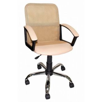 Элегия S пластик белый бежевая "СЕТКА"