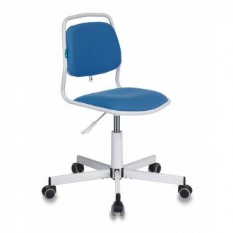 Кресло детское Бюрократ KD-1/26-24 голубой 26-24 крестовина металл