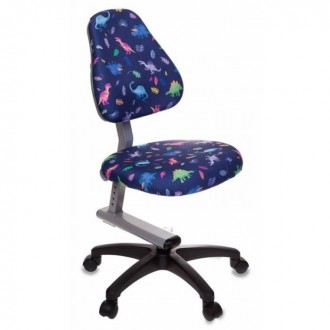 Кресло детское Бюрократ KD-8/DINO-BL синий динозаврики