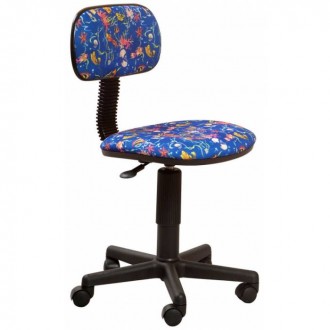 Кресло детское Бюрократ CH-201NX/Aquarium синий аквариум Aquarium