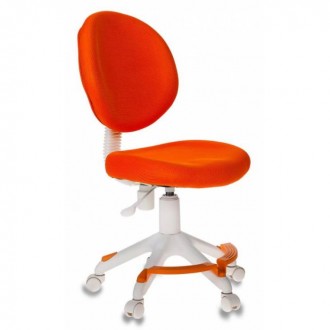 Кресло детское Бюрократ KD-W6-F/TW-96-1 оранжевый (пластик белый)