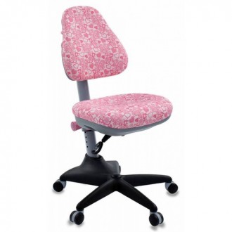 Кресло детское Бюрократ KD-2/PK/HEARTS-PK розовый сердца Hearts-Pk