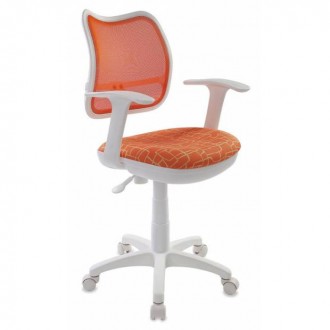 Кресло детское Бюрократ CH-W797/OR/GIRAFFE спинка сетка оранжевый сиденье оранжевый жираф Giraffe (пластик белый)