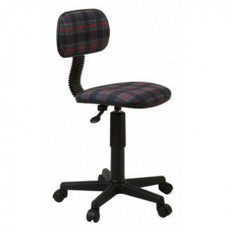 Кресло детское Бюрократ CH-201NX/53-11 коричневый клетка шотландка 53-11