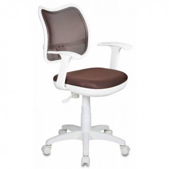Кресло детское Бюрократ CH-W797/BR/TW-14C спинка сетка коричневый сиденье коричневый TW-14C (пластик белый)