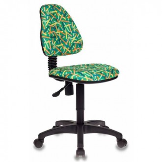 Кресло детское Бюрократ KD-4/PENCIL-GN зеленый карандаши