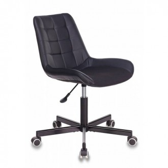 Кресло Бюрократ CH-350M/BLACK без подлокотников черный искусст.кожа/ткань крестовина металл