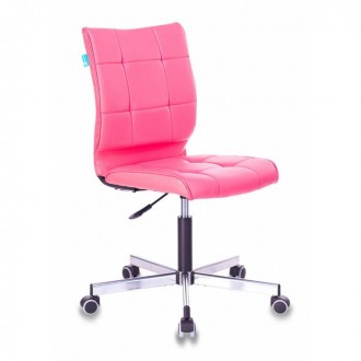 Кресло Бюрократ CH-330M/PINK без подлокотников розовый искусственная кожа крестовина металл