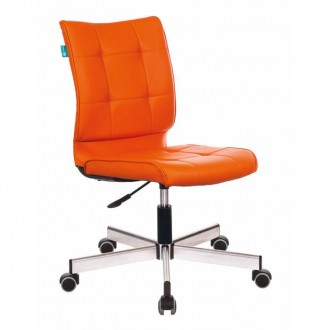 Кресло Бюрократ CH-330M/OR-20 без подлокотников оранжевый искусственная кожа крестовина металл