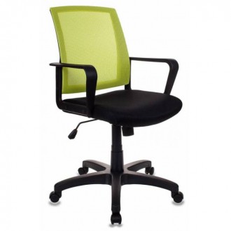 Кресло Бюрократ CH-498/SD/TW-11 спинка сетка салатовый сиденье черный TW-11