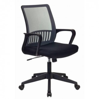 Кресло Бюрократ MC-201/DG/TW-11 спинка сетка серый TW-04 сиденье черный TW-11