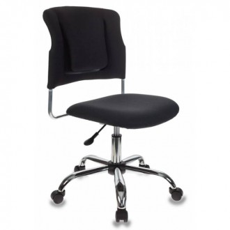 Кресло Бюрократ CH-322SXN/BLACK спинка динамичная поддержка черный 26-28 крестовина хром