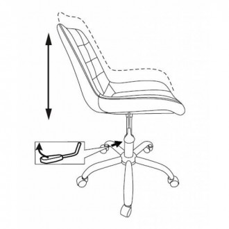 Кресло Бюрократ CH-350SL/IVORY светло-бежевый искусст.кожа/ткань крестовина хром