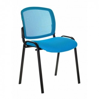 Стул Бюрократ ВИКИ/ГОЛ спинка сетка TW-31 сиденье голубой TW-55