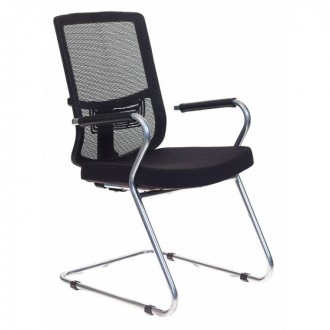 Кресло Бюрократ MC-619/B/26-B01 на полозьях черный BM-11 сиденье черный 26-B01