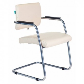 Кресло Бюрократ CH-271N-V/SL/OR-12 светло-бежевый зеркальный хром искусственная кожа