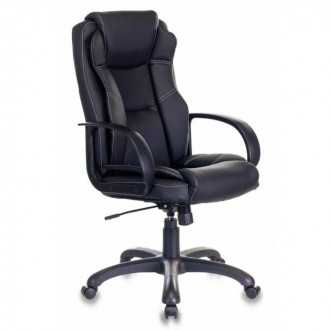 Кресло руководителя Бюрократ CH-839/BLACK черный Пегас искусственная кожа