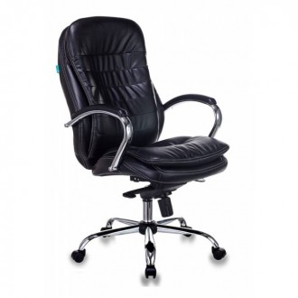 Кресло руководителя Бюрократ T-9950/BLACK-PU сиденье черный искусственная кожа крестовина хром